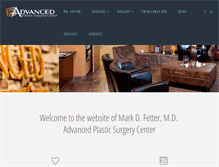 Tablet Screenshot of advancedplasticsurgeon.com